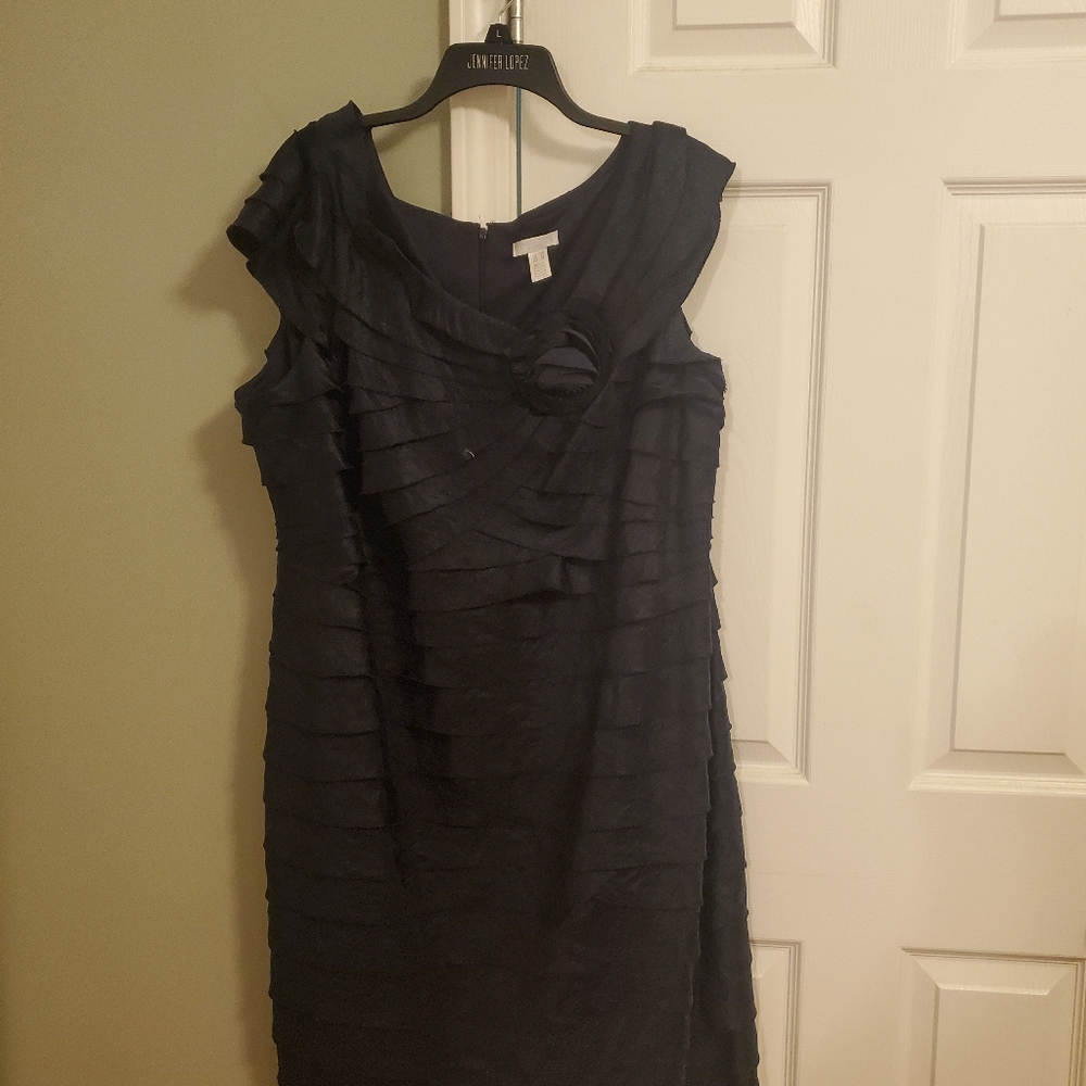 London Times dress, 18W, Navy